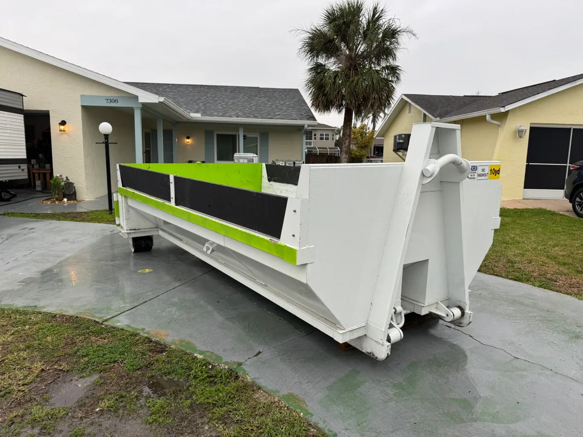 MAXCO heavy duty dumpster for clean tree, brush, leaf and sod debris