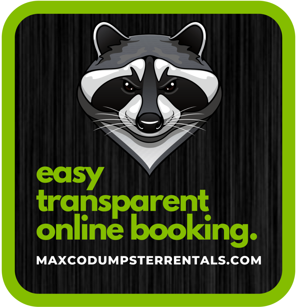 Roll off dumpster rental FAQs about MAXCO