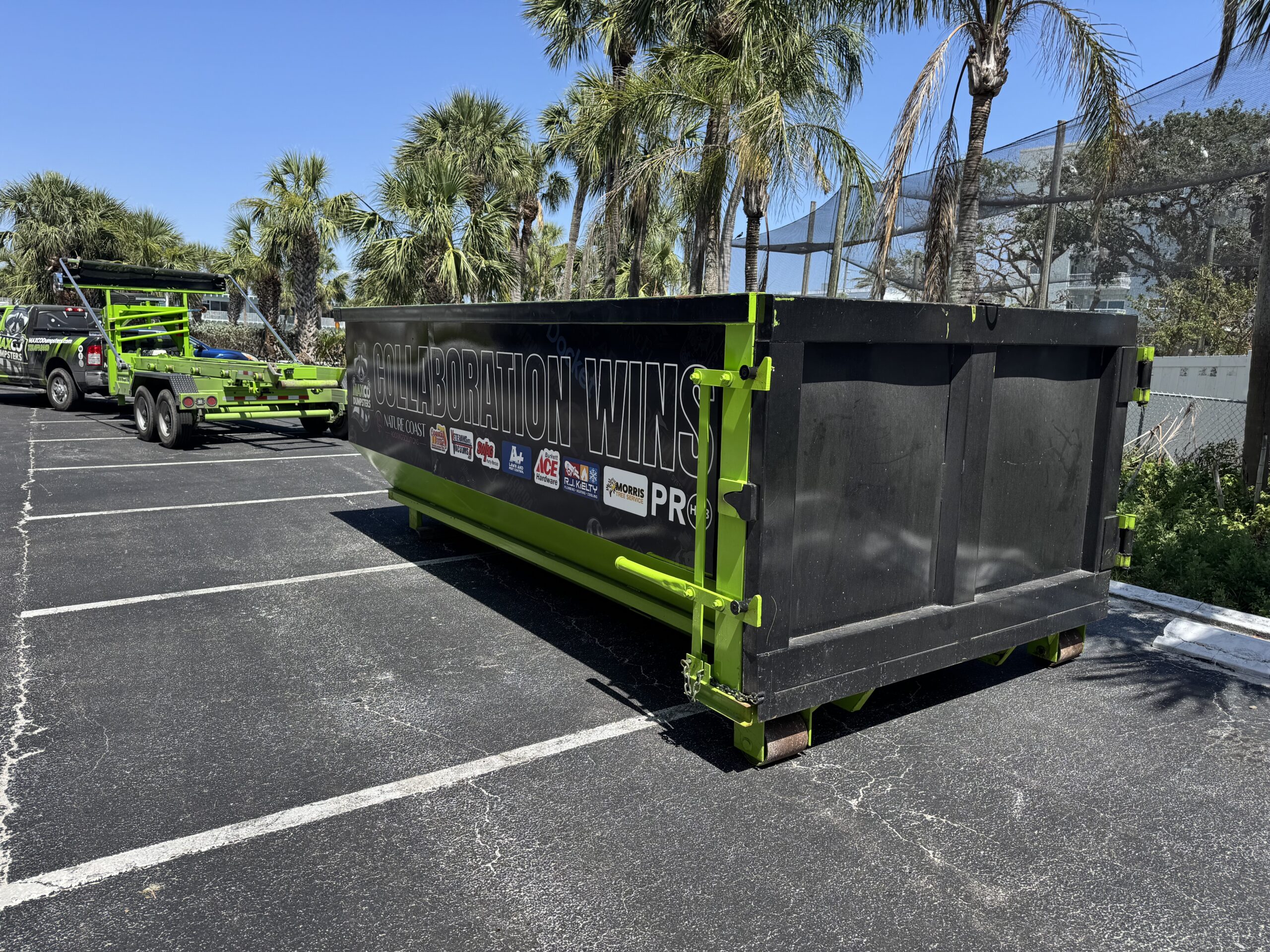 20 Yard Dumpster in Use 1