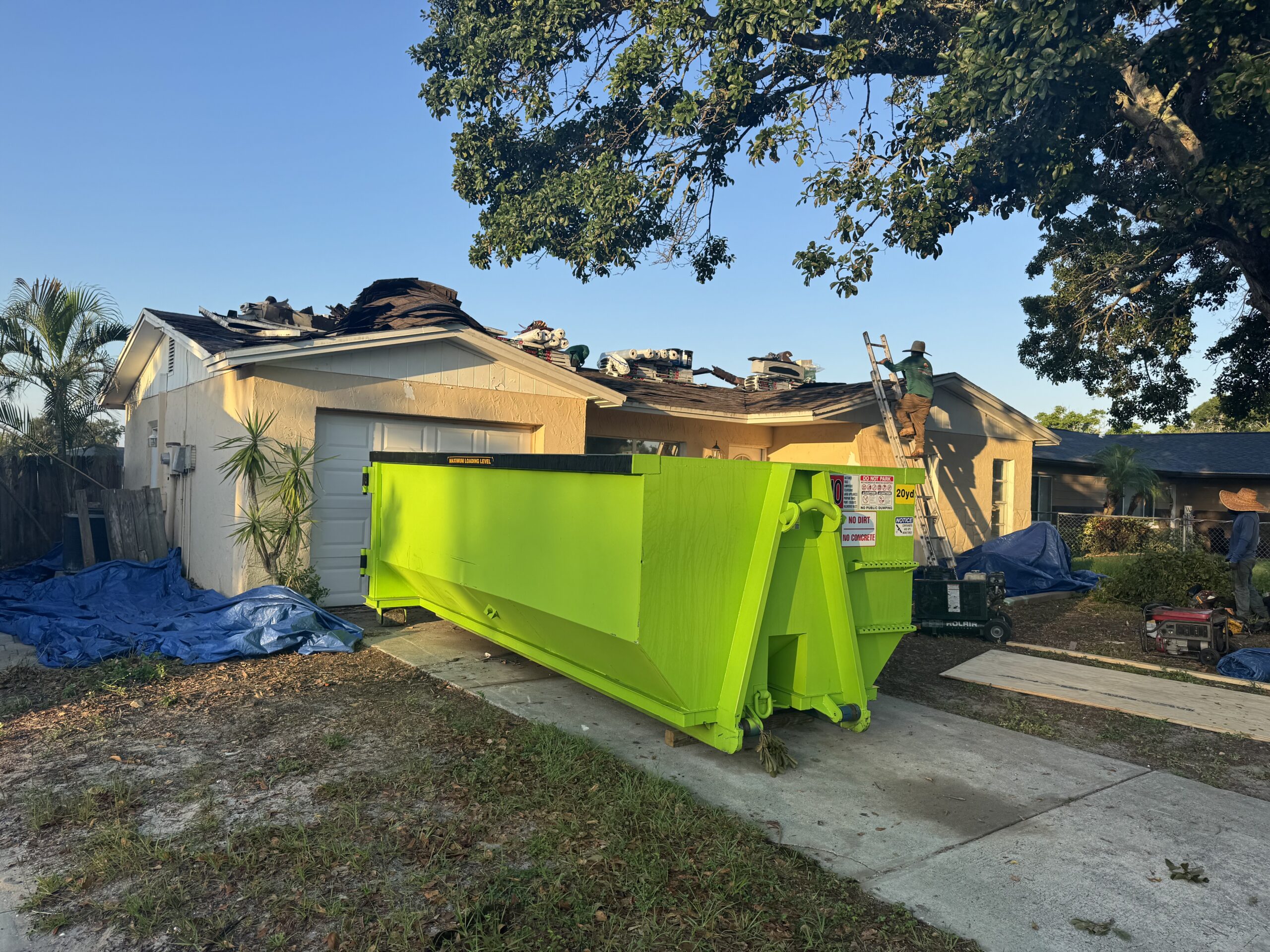 20 Yard Dumpster in Use 2