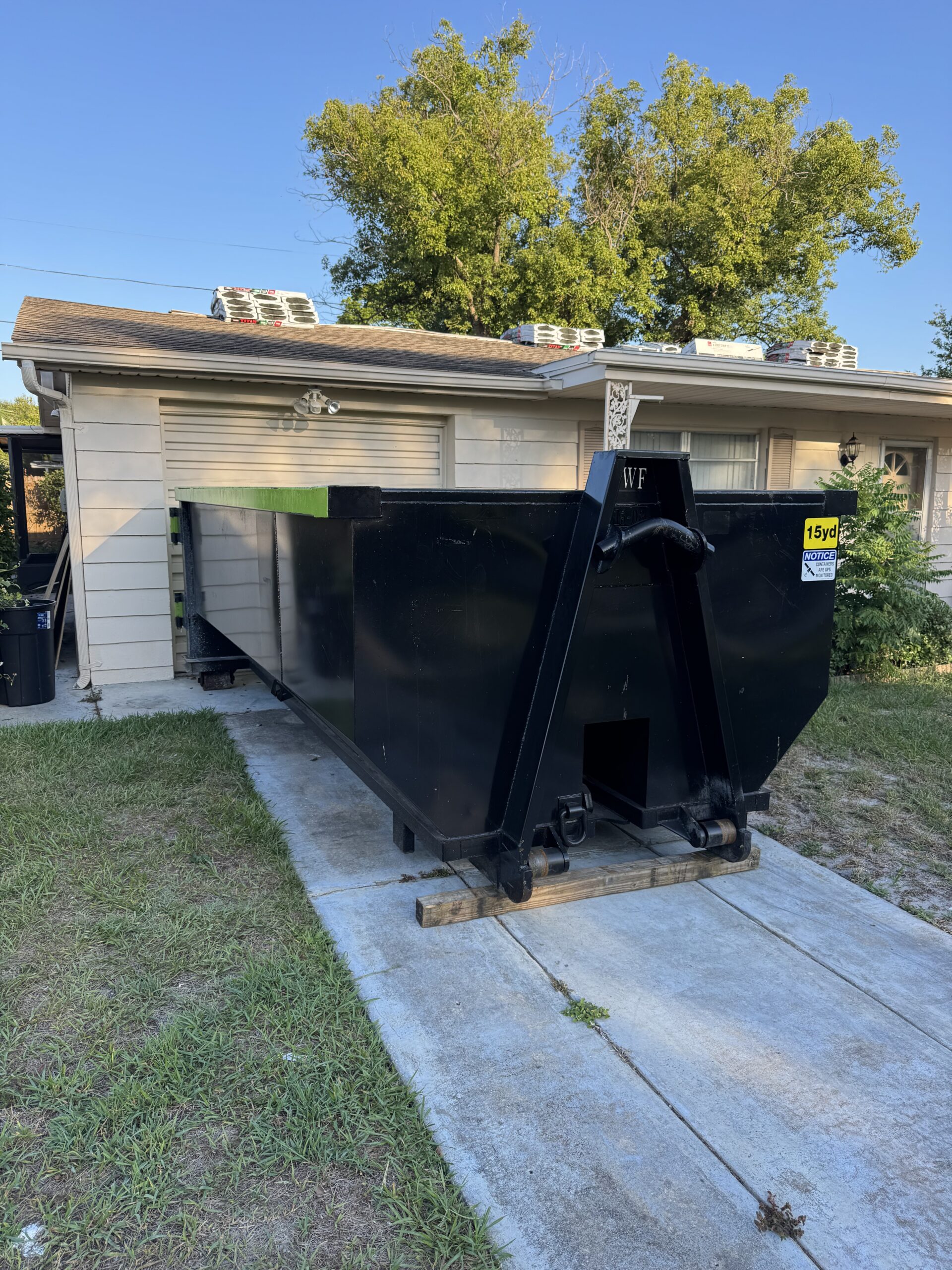 15 Yard Dumpster View 4