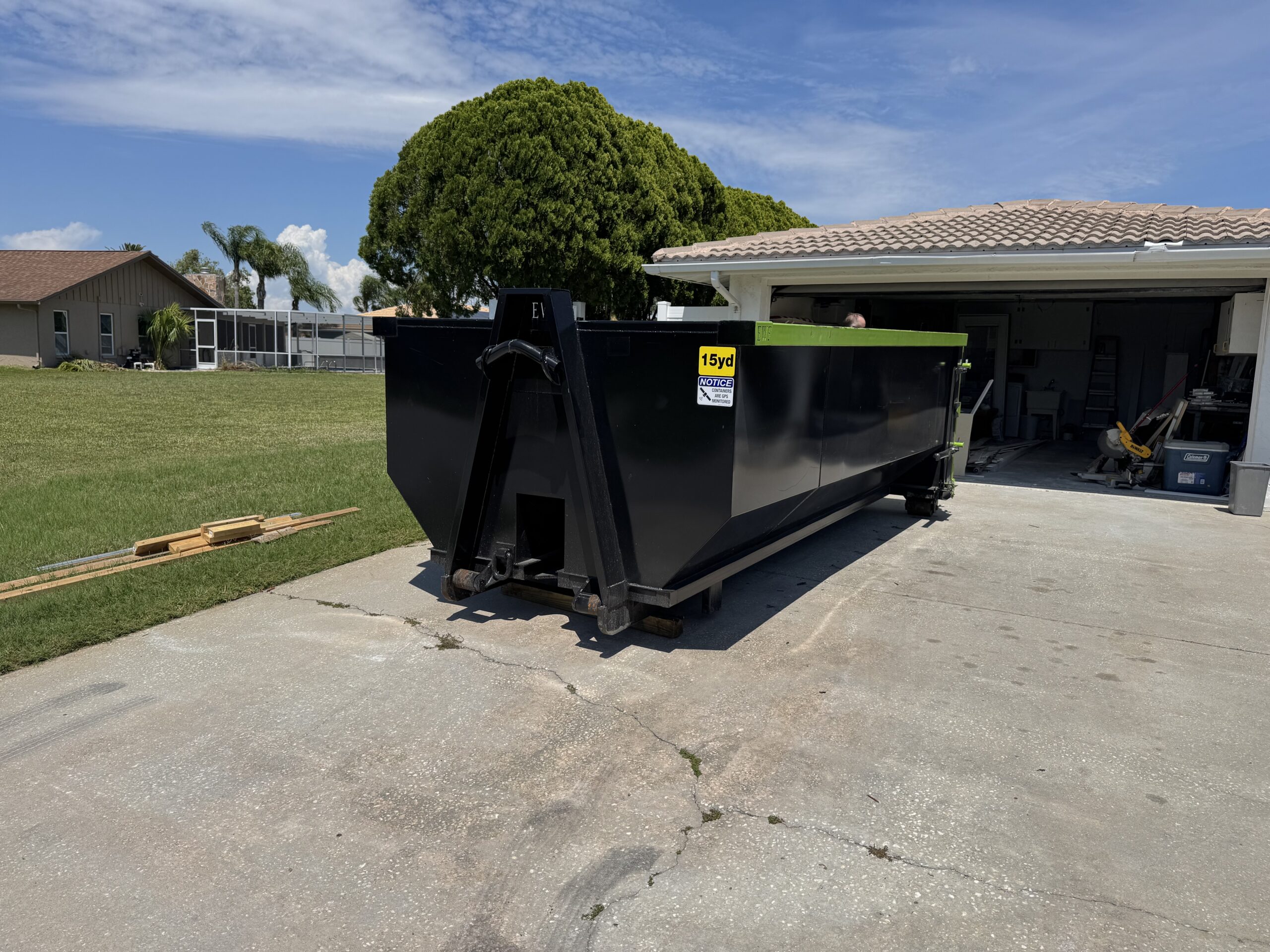 15 Yard Dumpster View 2