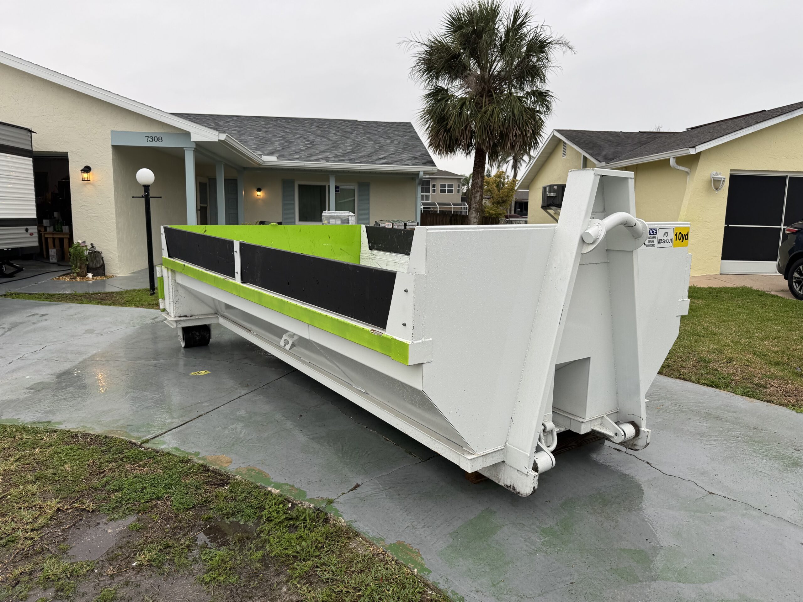 Concrete Material in Dumpster