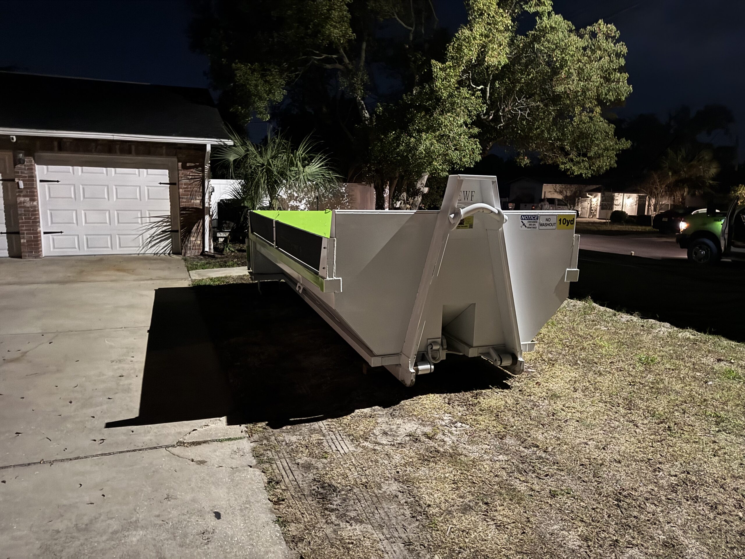 Dirt and SOD Dumpster