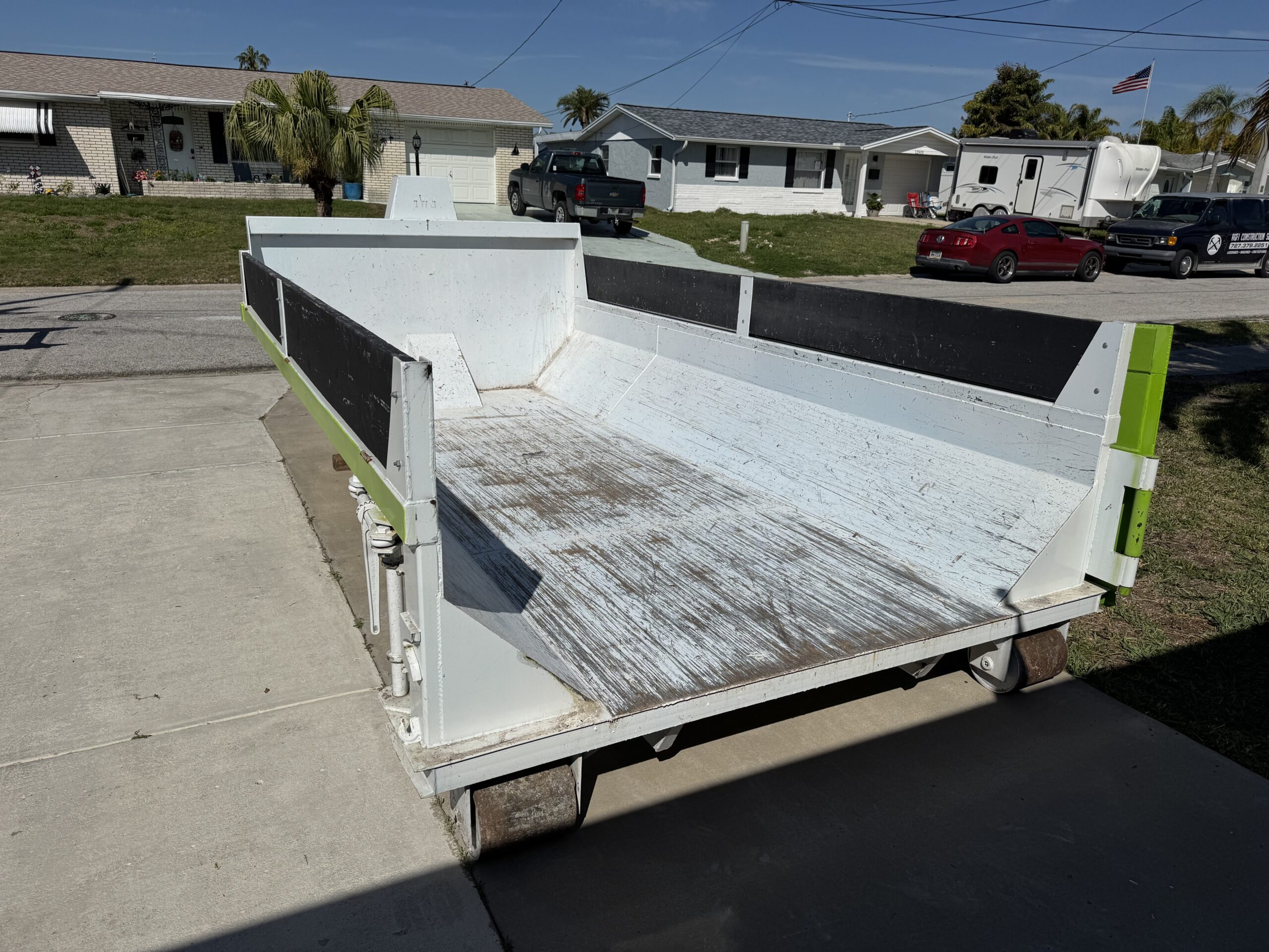 Concrete Dumpster with Material